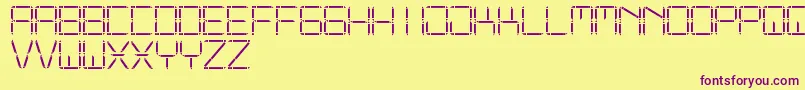 OtherDisplaySt Font – Purple Fonts on Yellow Background