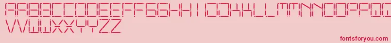 フォントOtherDisplaySt – ピンクの背景に赤い文字