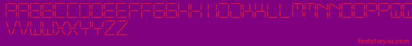 OtherDisplaySt Font – Red Fonts on Purple Background
