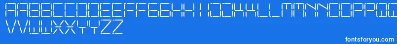 OtherDisplaySt Font – White Fonts on Blue Background