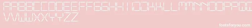 Шрифт OtherDisplaySt – белые шрифты на розовом фоне