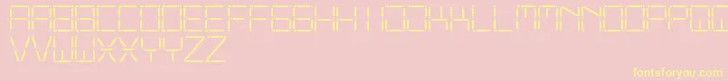 OtherDisplaySt Font – Yellow Fonts on Pink Background