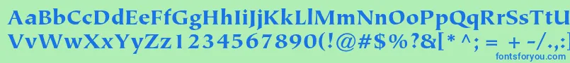More about TiepolostdBlack Font TiepolostdBlack Font – Blue Fonts on Green Background
