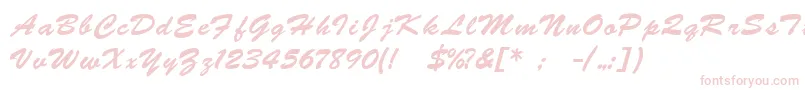 BrushscriptukrainLight Font – Pink Fonts