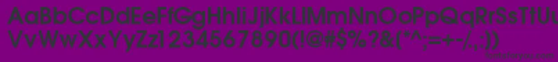 TrendexsskSemibold-Schriftart – Schwarze Schriften auf violettem Hintergrund