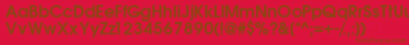 TrendexsskSemibold Font – Brown Fonts on Red Background