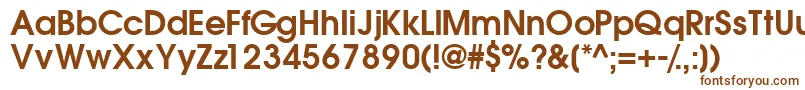 TrendexsskSemibold Font – Brown Fonts on White Background