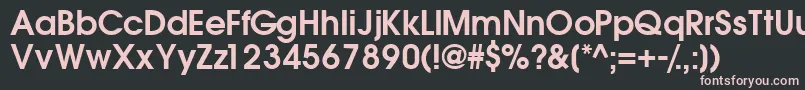 TrendexsskSemibold Font – Pink Fonts on Black Background