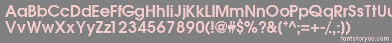 TrendexsskSemibold Font – Pink Fonts on Gray Background