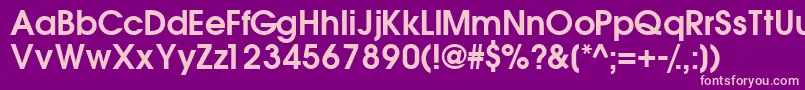 TrendexsskSemibold Font – Pink Fonts on Purple Background