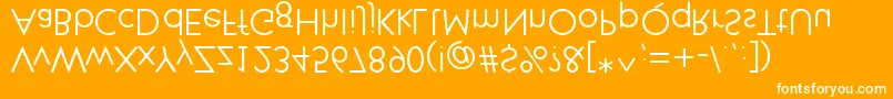 Klillfortypesetters Font – White Fonts on Orange Background