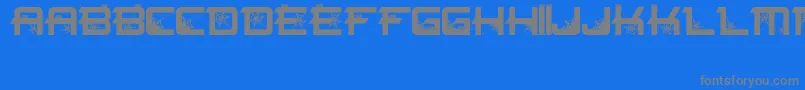 Spiderfont Font – Gray Fonts on Blue Background