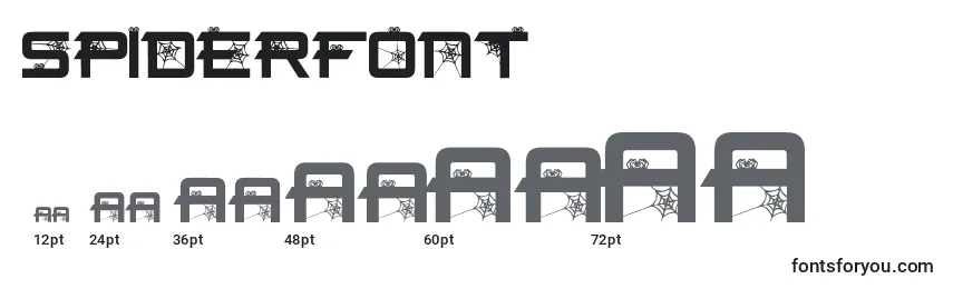 Spiderfont Font Sizes