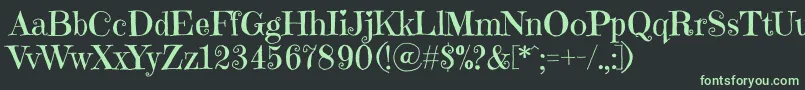 EmilyscandyRegular Font – Green Fonts on Black Background