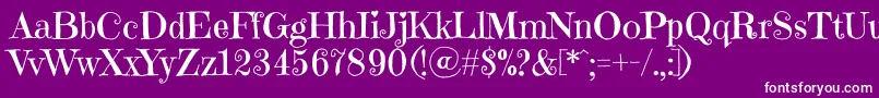 Police EmilyscandyRegular – polices blanches sur fond violet