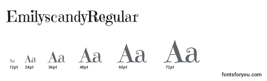 EmilyscandyRegular Font Sizes