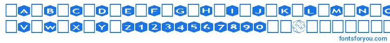 AlphashapesHexagons3 Font – Blue Fonts