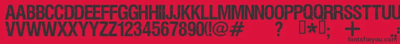 Viper Font – Black Fonts on Red Background