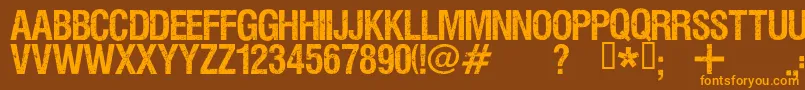 En savoir plus sur la police Viper Police Viper – polices orange sur fond brun