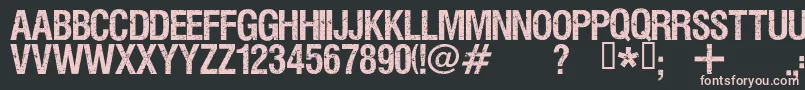 Viper Font – Pink Fonts on Black Background