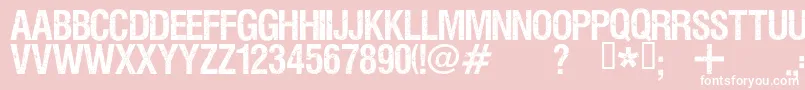 Viper Font – White Fonts on Pink Background