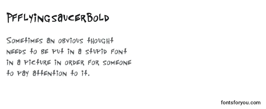 Review of the PfflyingsaucerBold Font