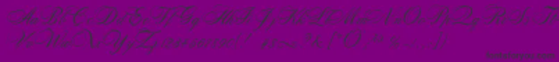 RosamundaTwo Font – Black Fonts on Purple Background