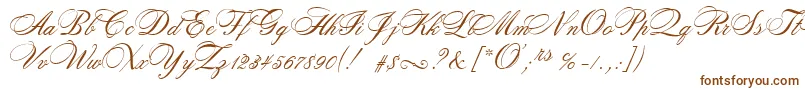 RosamundaTwo Font – Brown Fonts on White Background