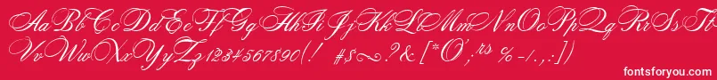RosamundaTwo Font – White Fonts on Red Background