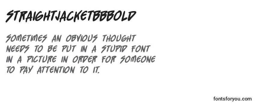 Шрифт StraightjacketBbBold