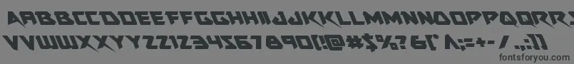Skirmisherleft-fontti – mustat fontit harmaalla taustalla