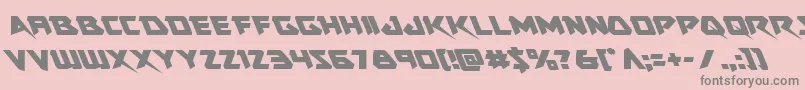 Skirmisherleft Font – Gray Fonts on Pink Background