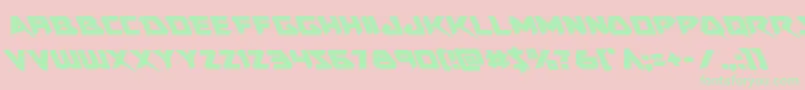Skirmisherleft-fontti – vihreät fontit vaaleanpunaisella taustalla