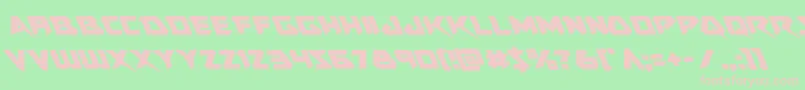 Шрифт Skirmisherleft – розовые шрифты на зелёном фоне