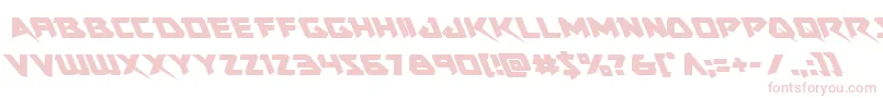 Шрифт Skirmisherleft – розовые шрифты на белом фоне