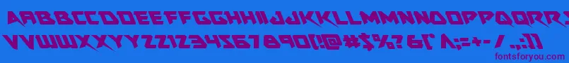 Skirmisherleft-fontti – violetit fontit sinisellä taustalla