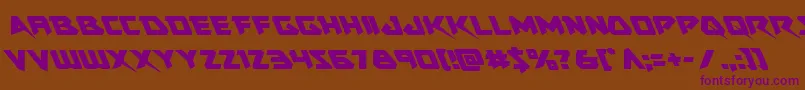 Шрифт Skirmisherleft – фиолетовые шрифты на коричневом фоне