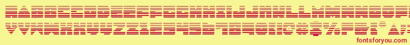 Lobotommyg Font – Red Fonts on Yellow Background