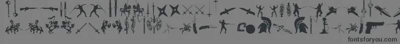 GodsOfWar Font – Black Fonts on Gray Background