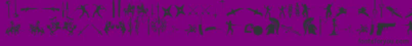 GodsOfWar Font – Black Fonts on Purple Background