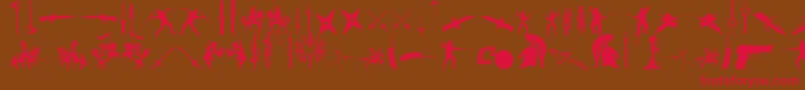 GodsOfWar Font – Red Fonts on Brown Background