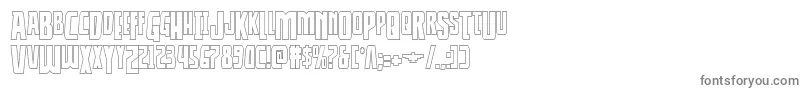Шрифт Thunderhawkdropshadow – серые шрифты