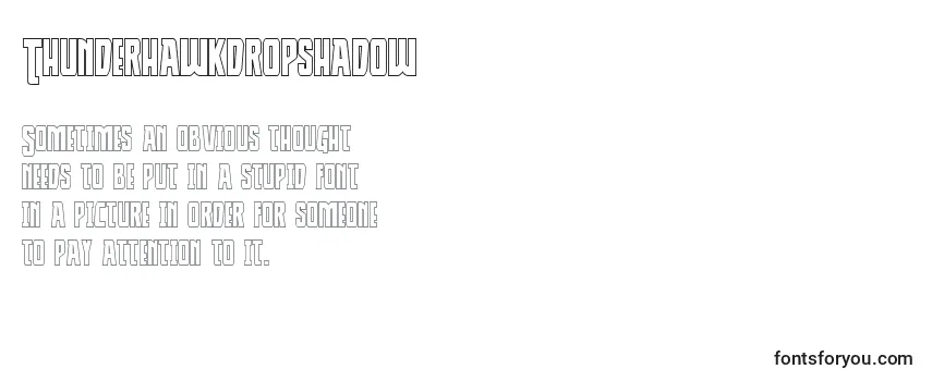Thunderhawkdropshadow Font