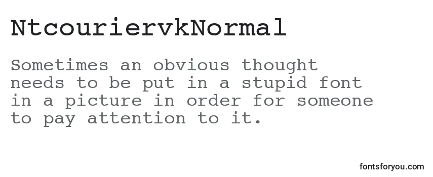 NtcouriervkNormal Font
