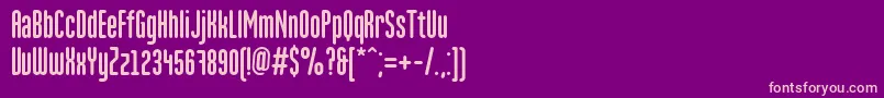 MartencyrRegular-Schriftart – Rosa Schriften auf violettem Hintergrund