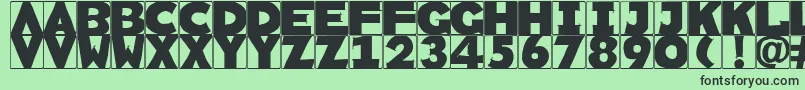 fuente Rememberscribbledtypes – Fuentes Negras Sobre Fondo Verde