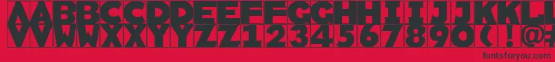 Rememberscribbledtypes Font – Black Fonts on Red Background