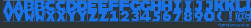 Rememberscribbledtypes Font – Blue Fonts on Black Background