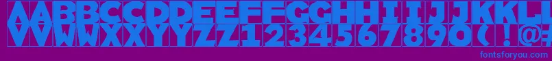 Rememberscribbledtypes Font – Blue Fonts on Purple Background