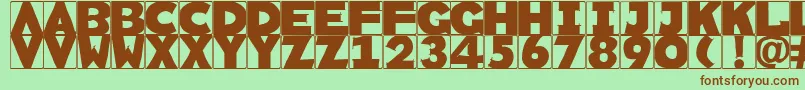 Rememberscribbledtypes Font – Brown Fonts on Green Background